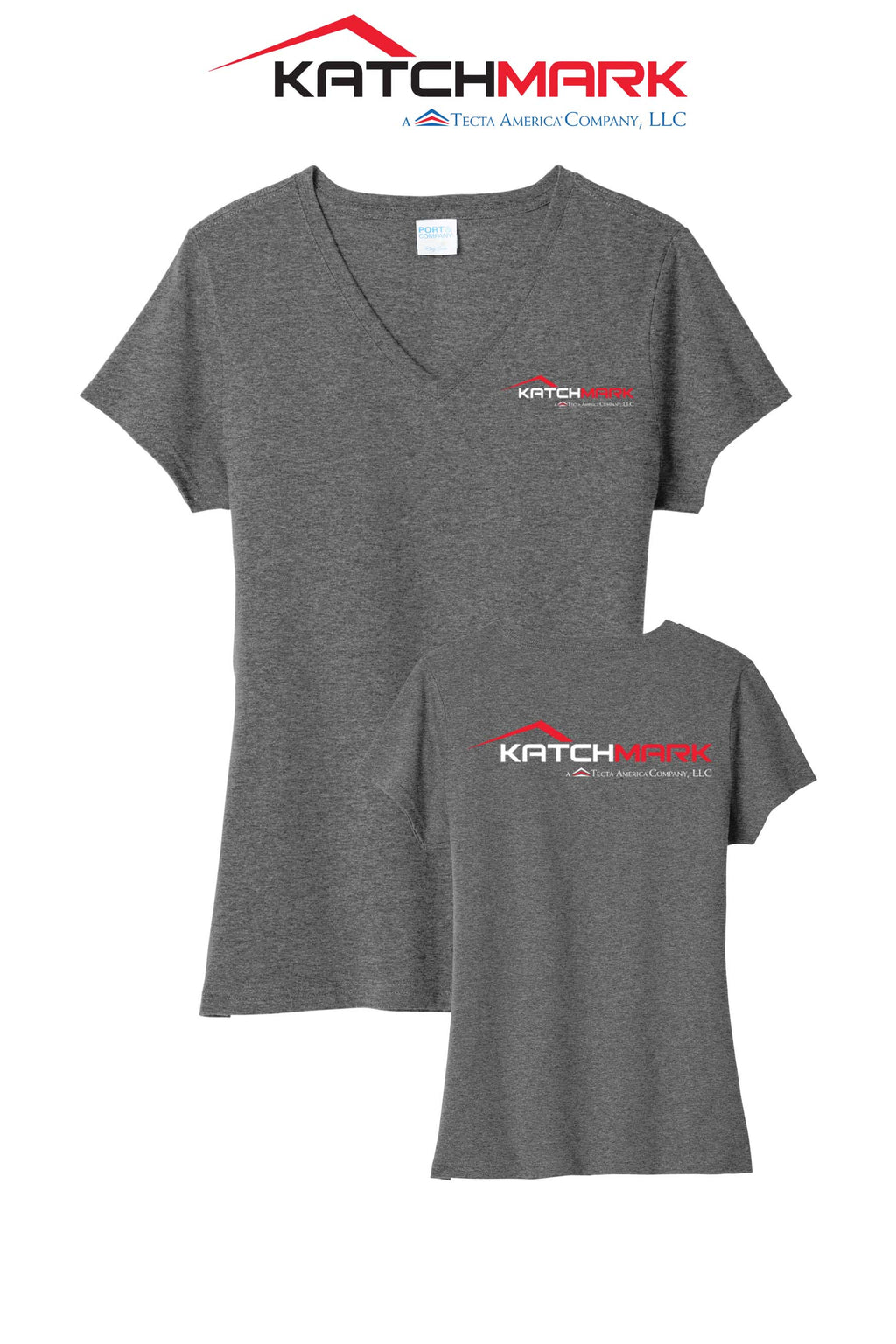 Port & Co™ Women's Tri-Blend V-Neck Tee - Katchmark, A Tecta American Company LLC