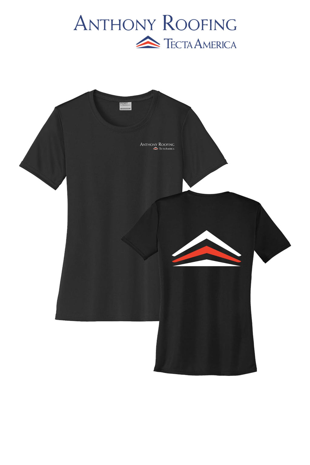 Port & Co™ Women's Performance  UPF50 Tee - Anthony Roofing
