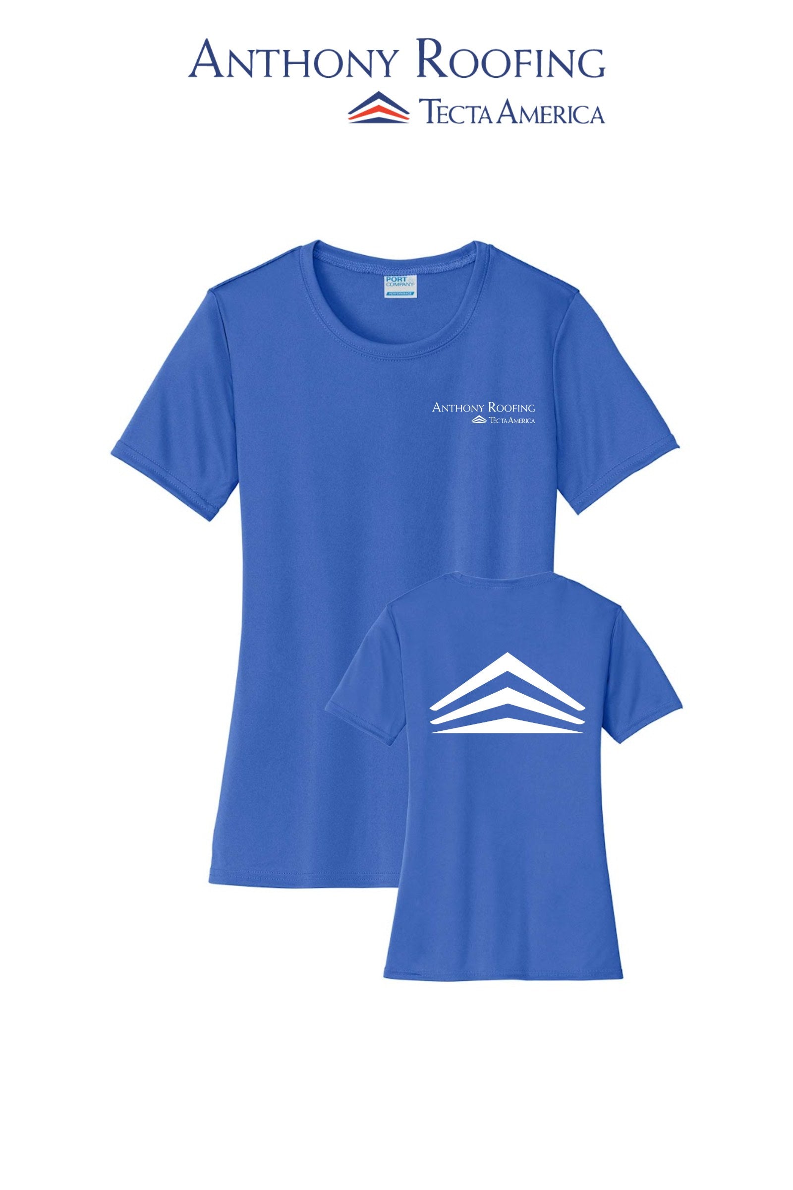 Port & Co™ Women's Performance  UPF50 Tee - Anthony Roofing