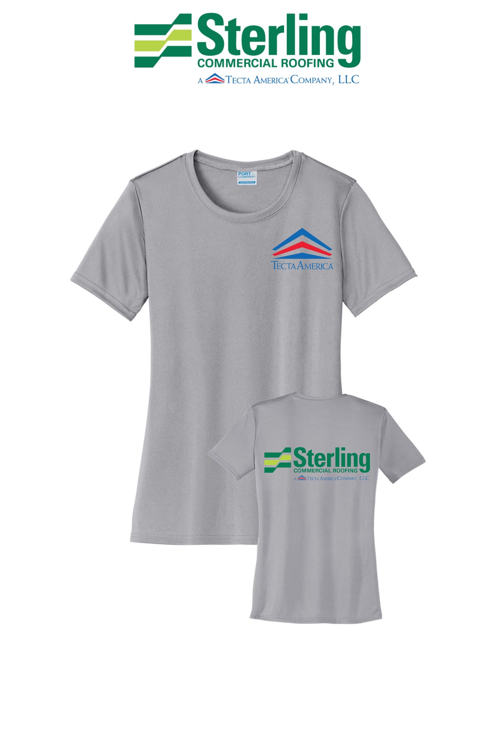 Port & Co™ Women's Performance  UPF50 Tee - Sterling, A Tecta American Company LLC