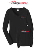 Port & Co™ Women's Long Sleeve Fan Favorite™ V-Neck Tee - Katchmark, A Tecta American Company LLC