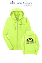 Port & Co™ Women's Core Fleece Full-Zip Hooded Sweatshirt - Tecta America Carolinas LLC
