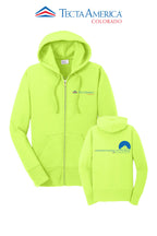 Port & Co™ Women's Core Fleece Full-Zip Hooded Sweatshirt - Monument Roofing of Colorado