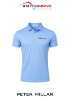 Peter Millar Mens Solid Performance Polo - Self Collar - Katchmark, A Tecta American Company LLC