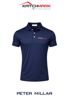 Peter Millar Mens Solid Performance Polo - Self Collar - Katchmark, A Tecta American Company LLC