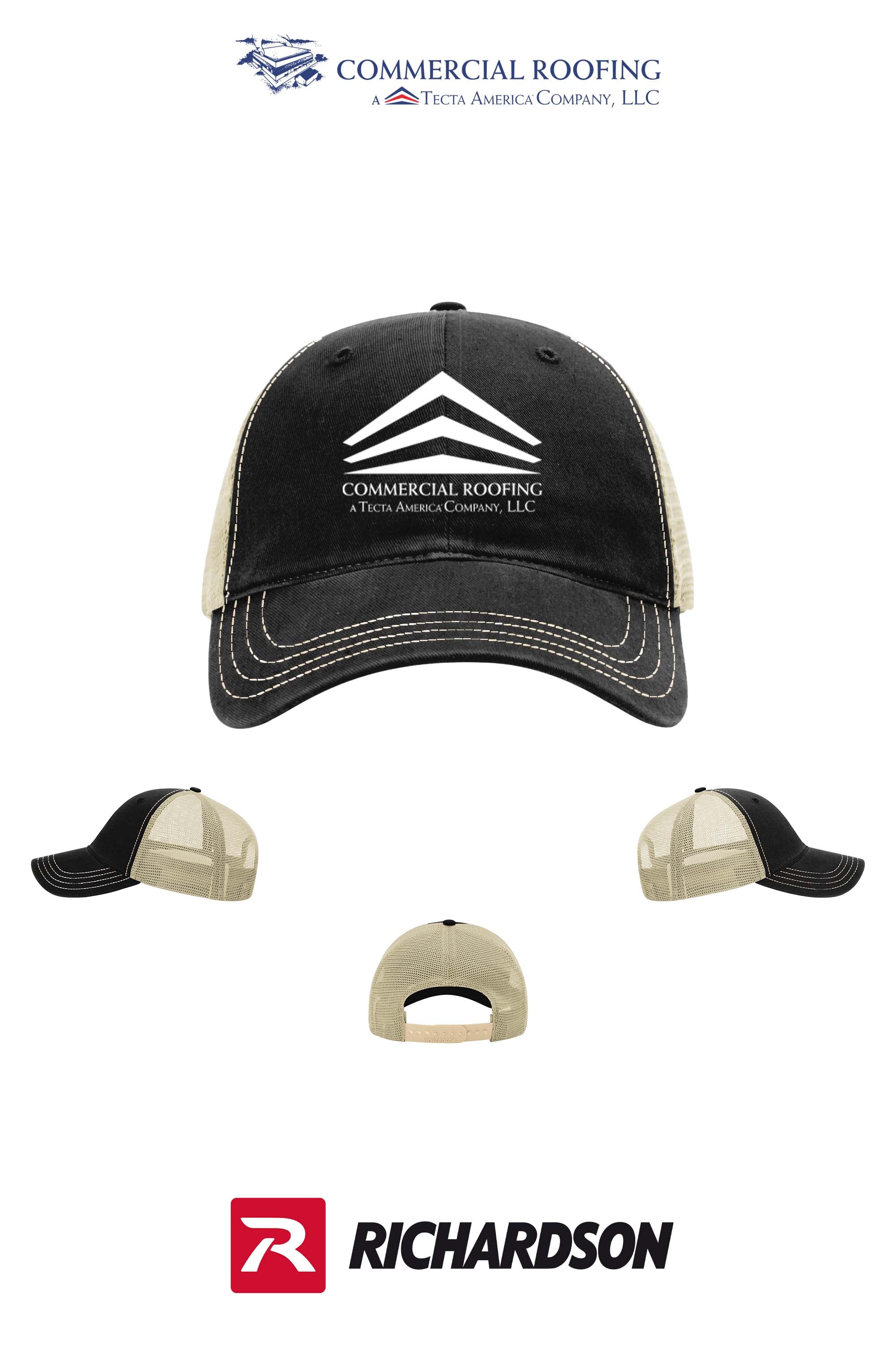Richardson 111 Garment Washed Trucker - Commercial Roofing