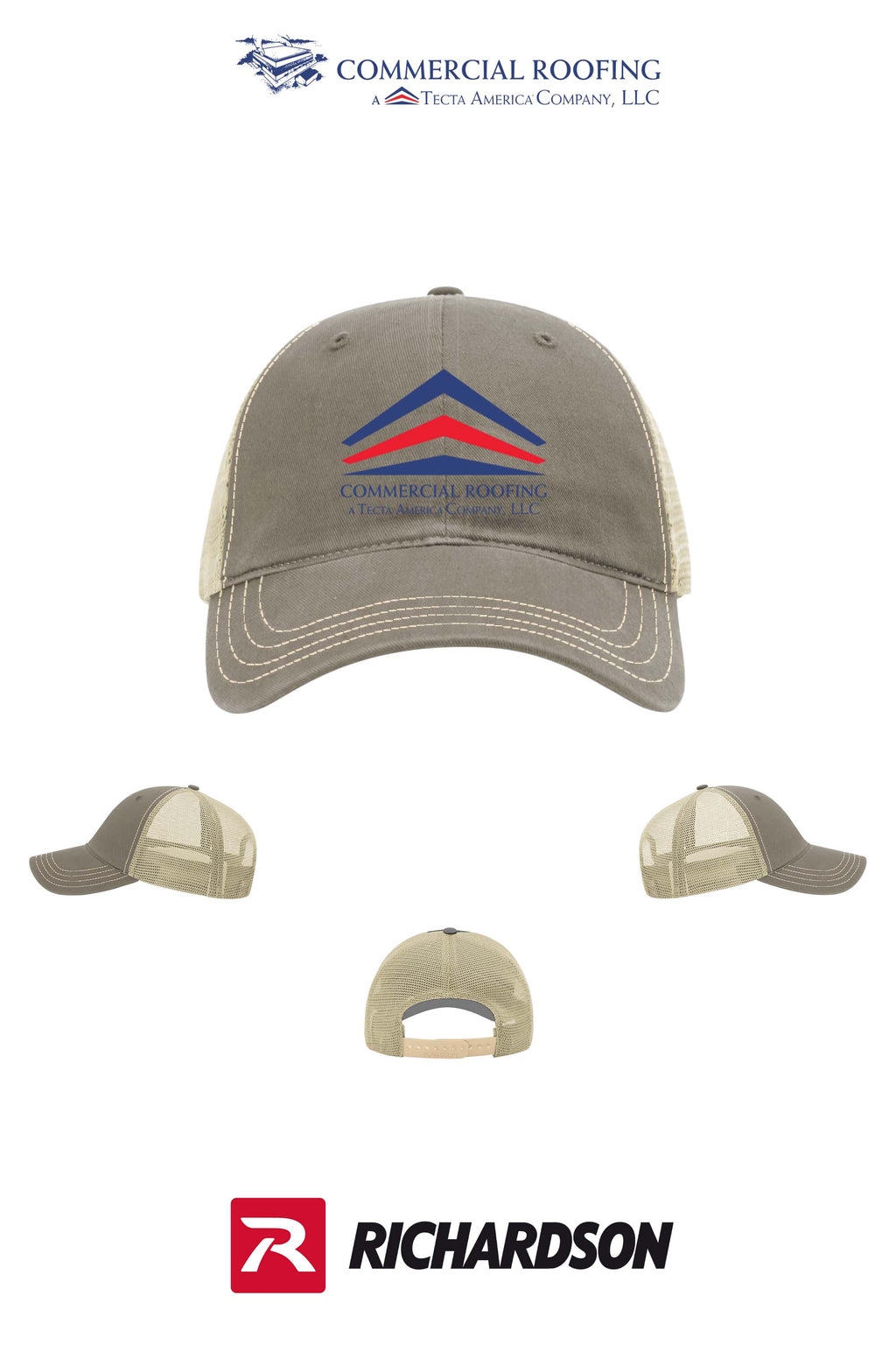 Richardson 111 Garment Washed Trucker - Commercial Roofing