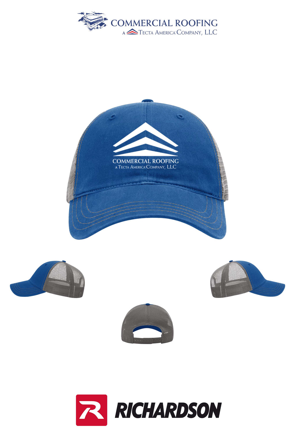 Richardson 111 Garment Washed Trucker - Commercial Roofing