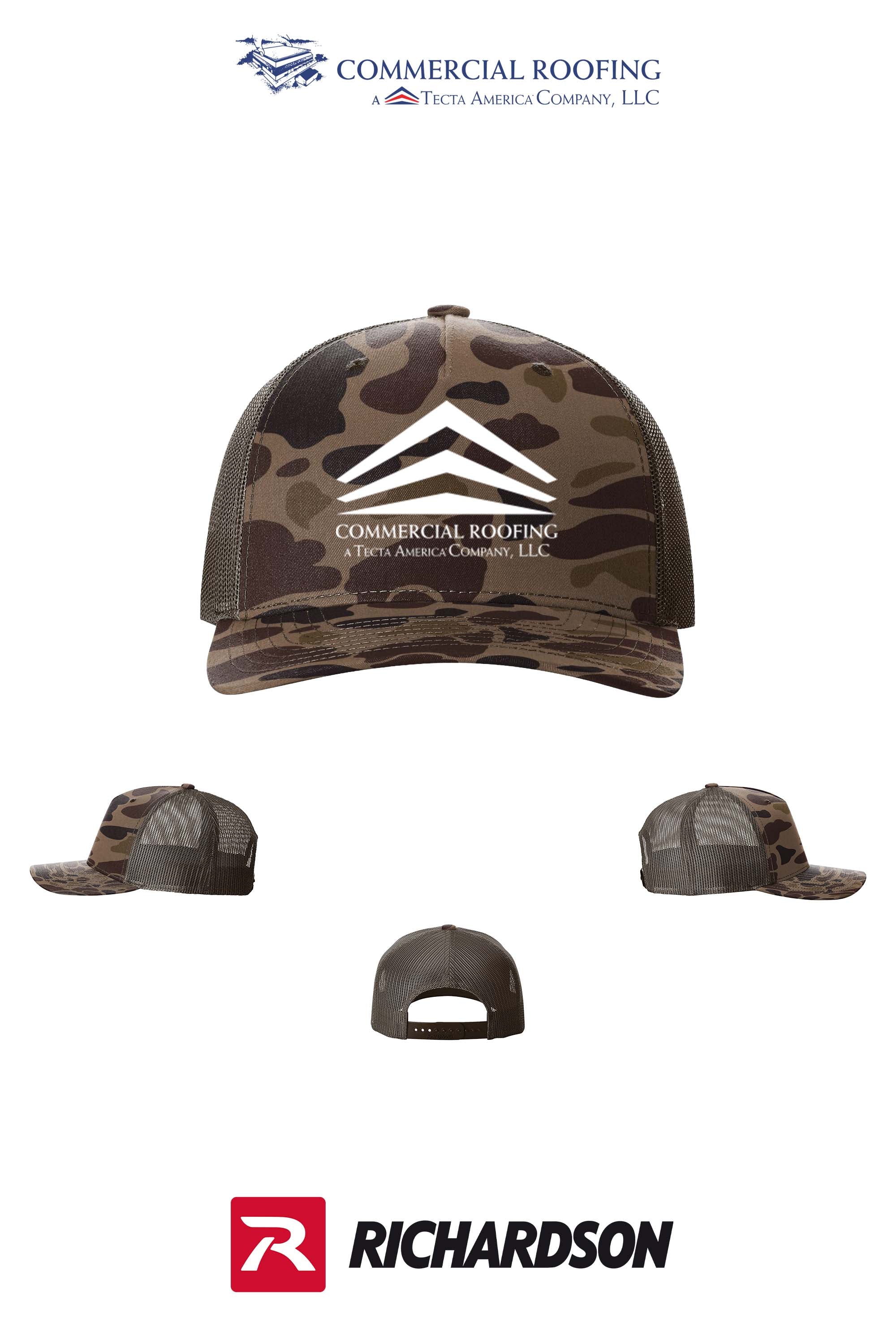 Richardson 112PFP Printed Five-Panel Trucker - Commercial Roofing