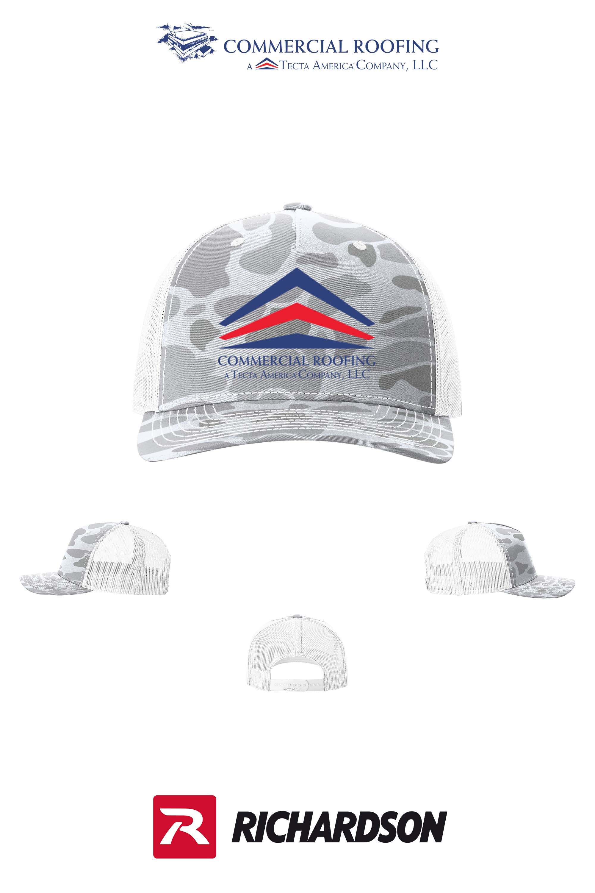 Richardson 112PFP Printed Five-Panel Trucker - Commercial Roofing