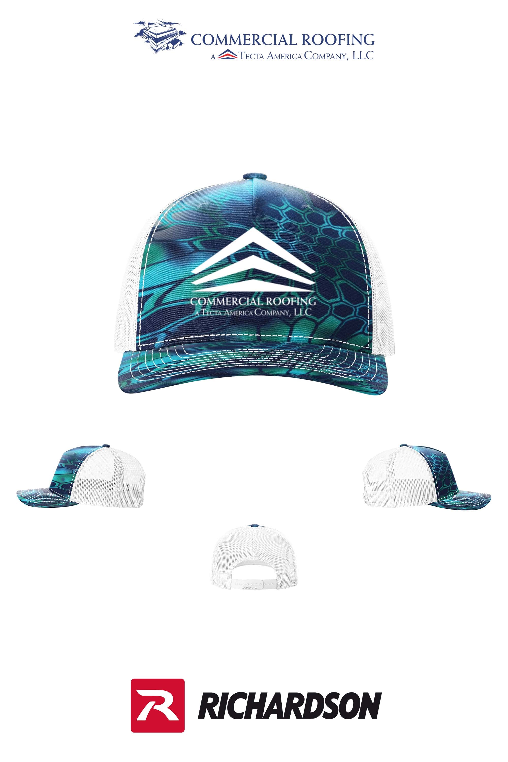 Richardson 112PFP Printed Five-Panel Trucker - Commercial Roofing