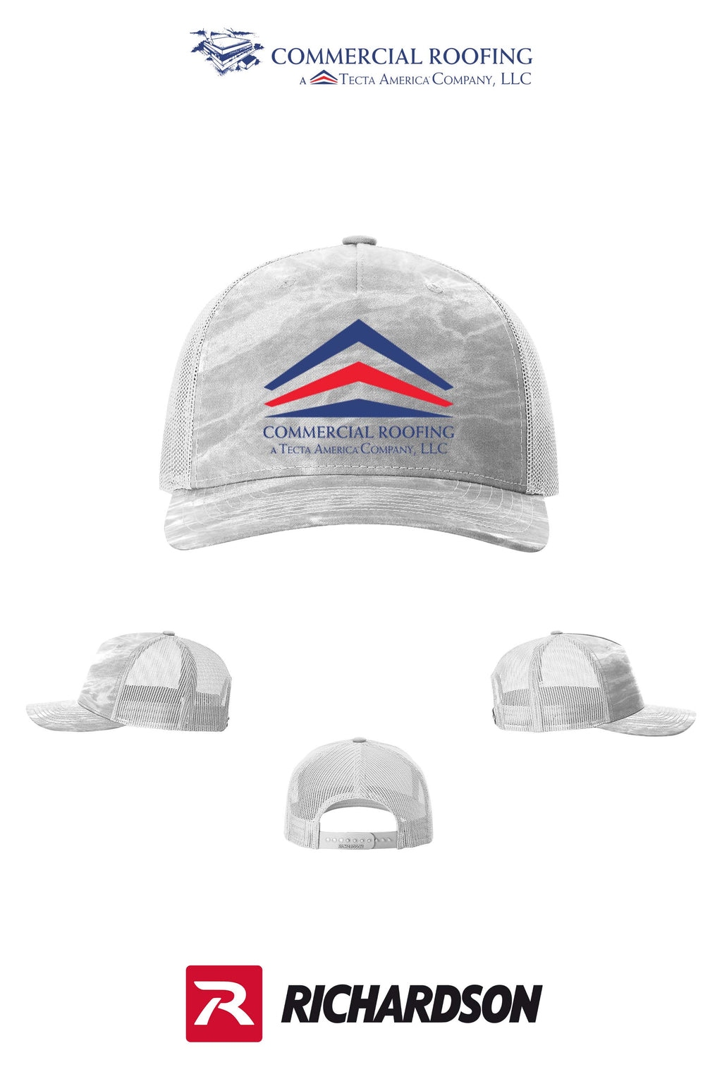 Richardson 112PFP Printed Five-Panel Trucker - Commercial Roofing