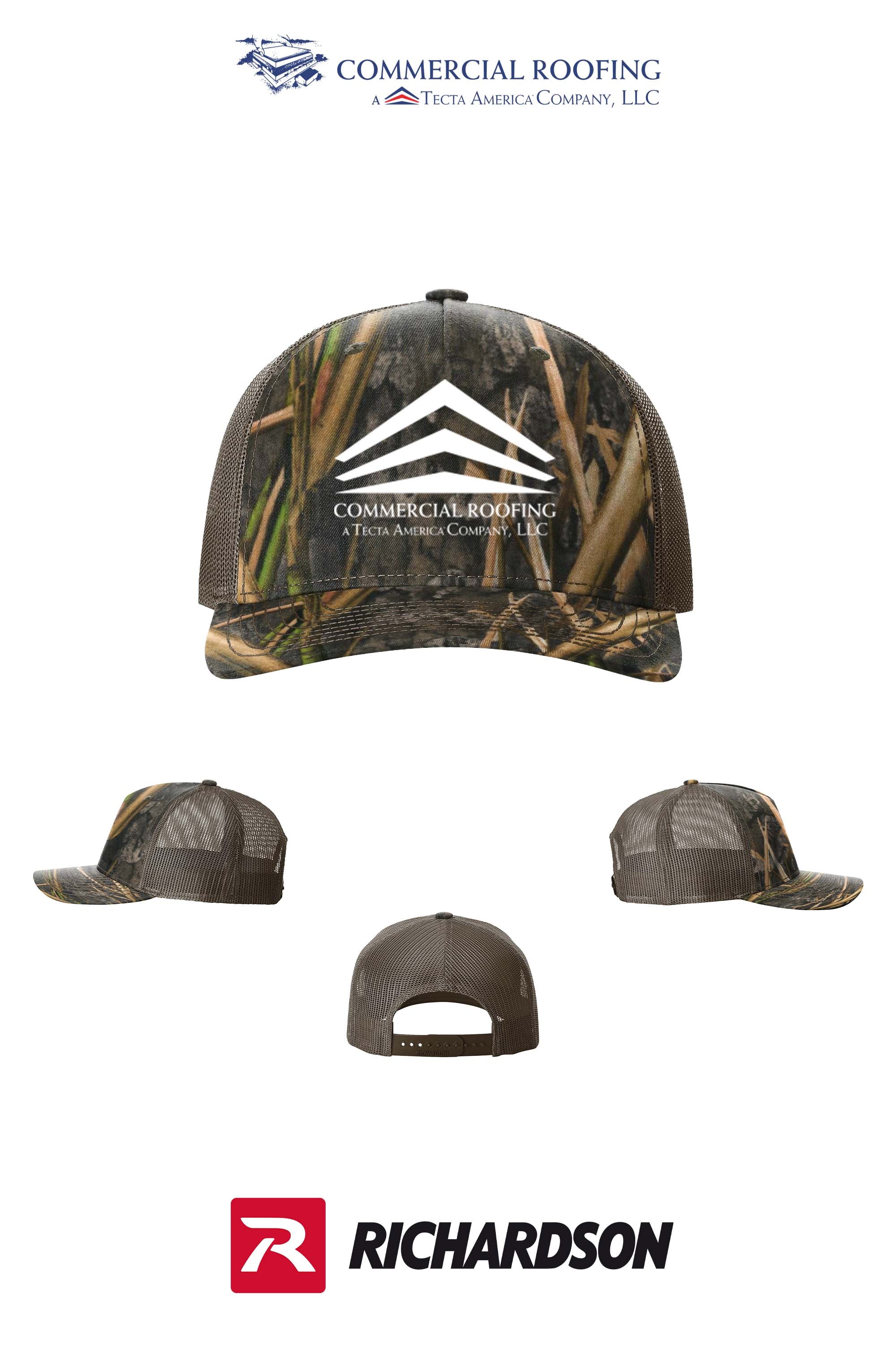 Richardson 112PFP Printed Five-Panel Trucker - Commercial Roofing