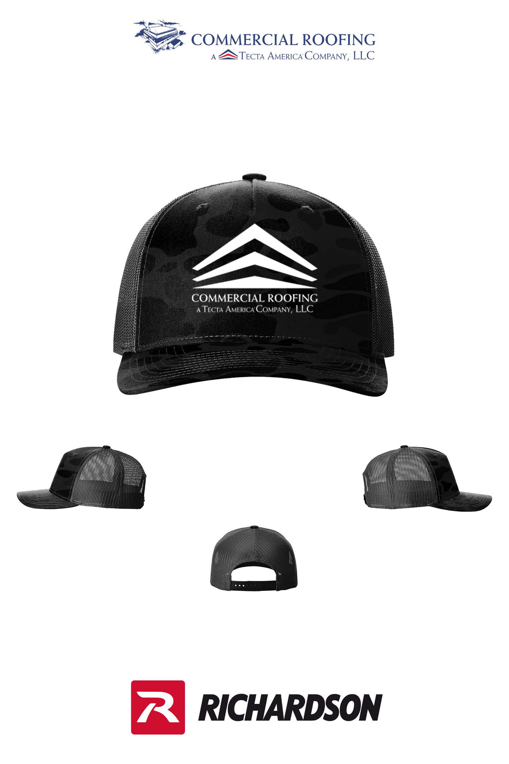 Richardson 112PFP Printed Five-Panel Trucker - Commercial Roofing