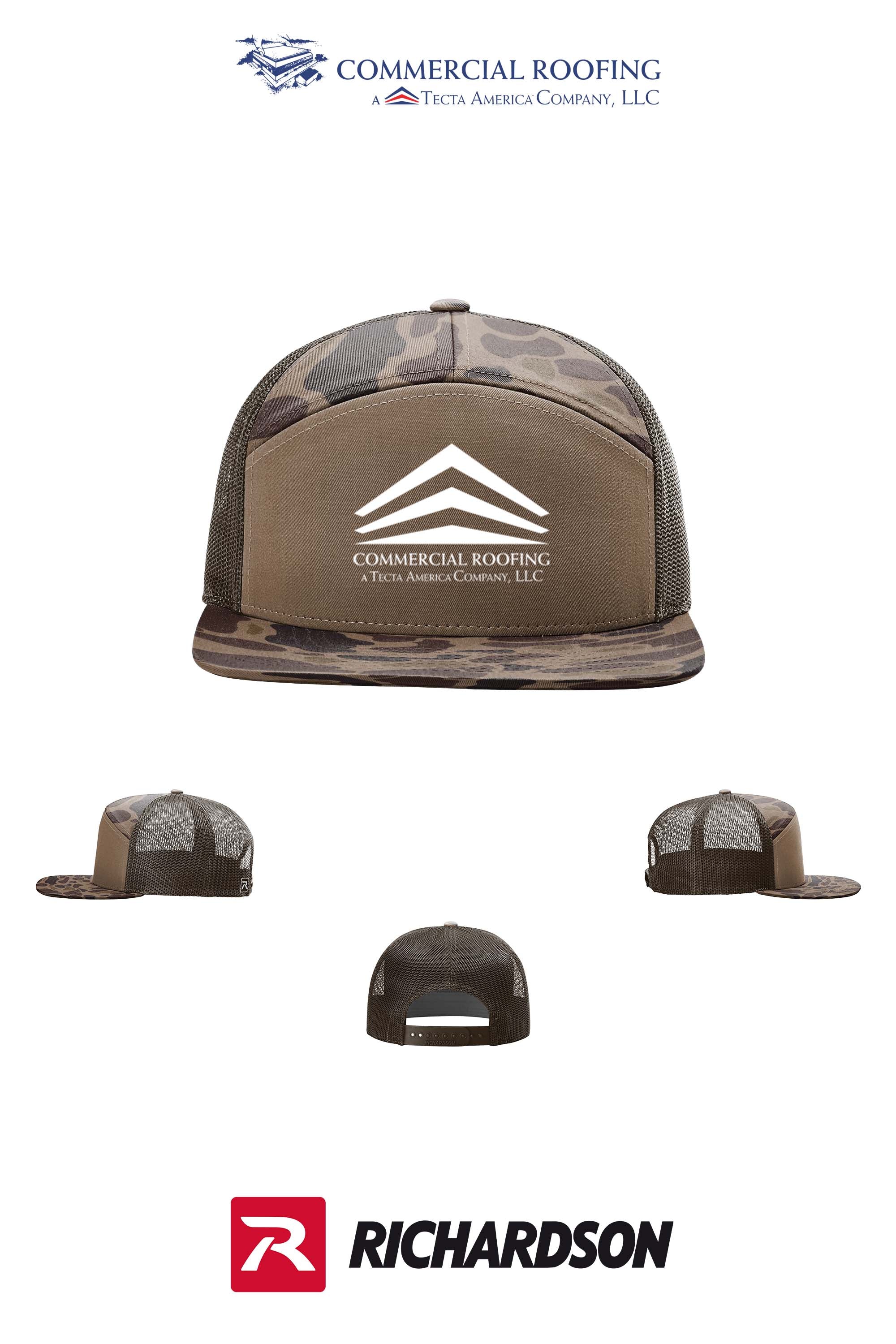 Richardson 168P Printed Seven-Panel Trucker- Commercial Roofing