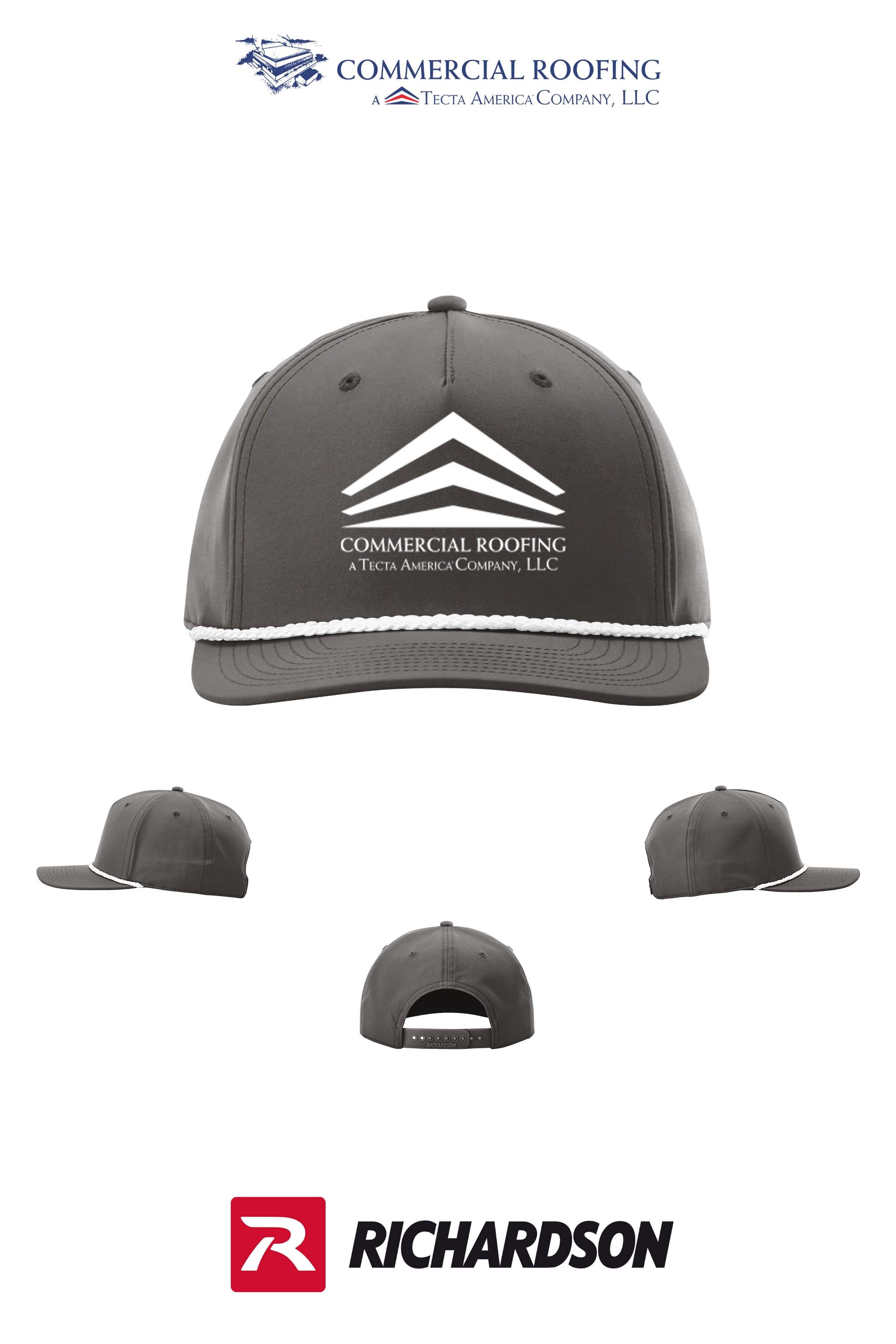 Richardson 258 Five-Panel Classic Rope Cap - Commercial Roofing
