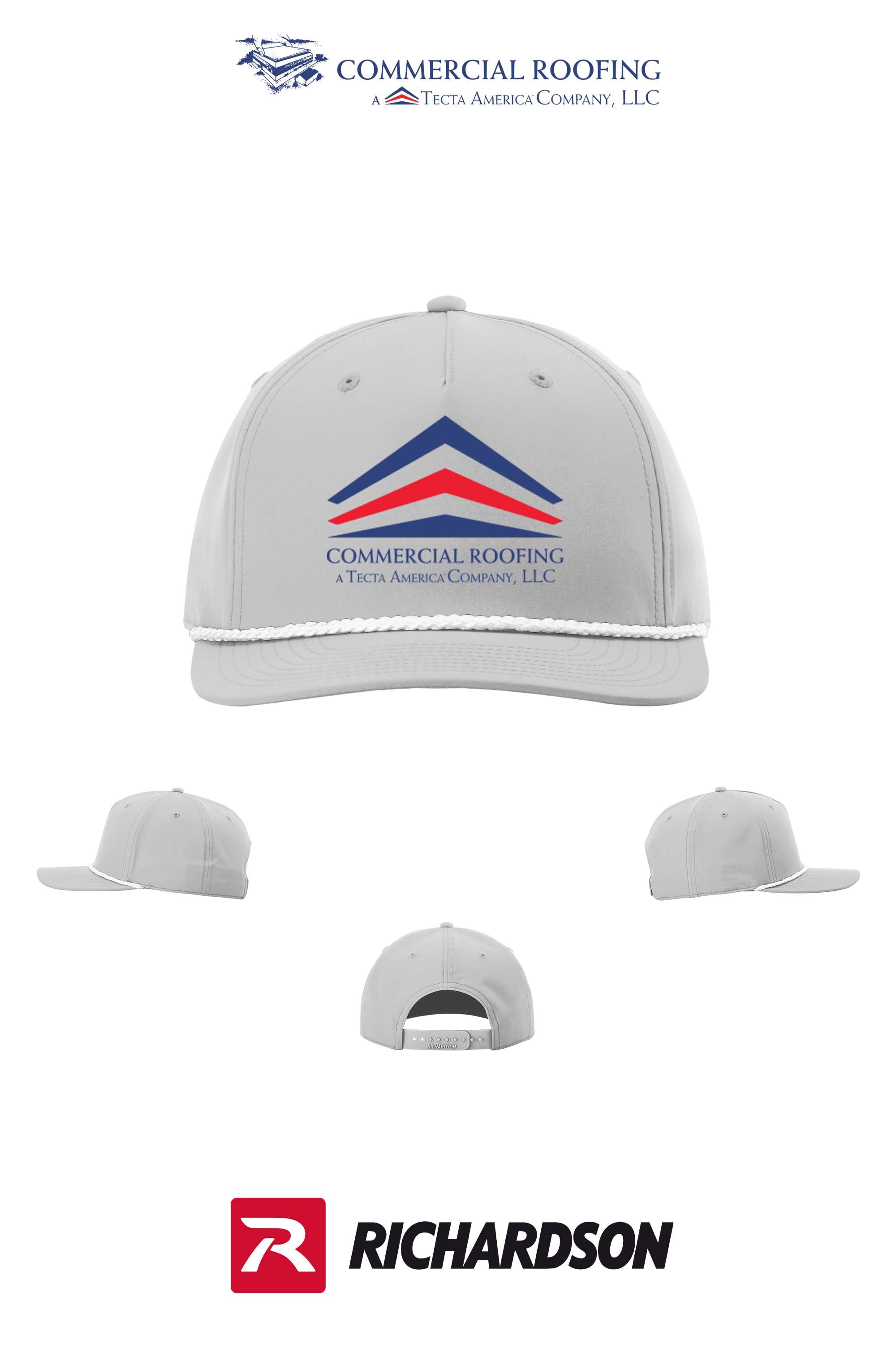 Richardson 258 Five-Panel Classic Rope Cap - Commercial Roofing