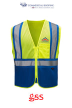 Enhanced Visibility Multi-color Vest - Commercial Roofing