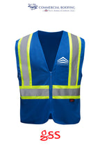 Enhanced Visibility Multi-color Vest - Commercial Roofing