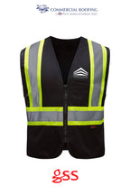 Enhanced Visibility Multi-color Vest - Commercial Roofing