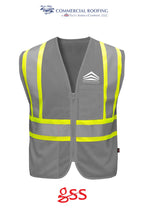 Enhanced Visibility Multi-color Vest - Commercial Roofing