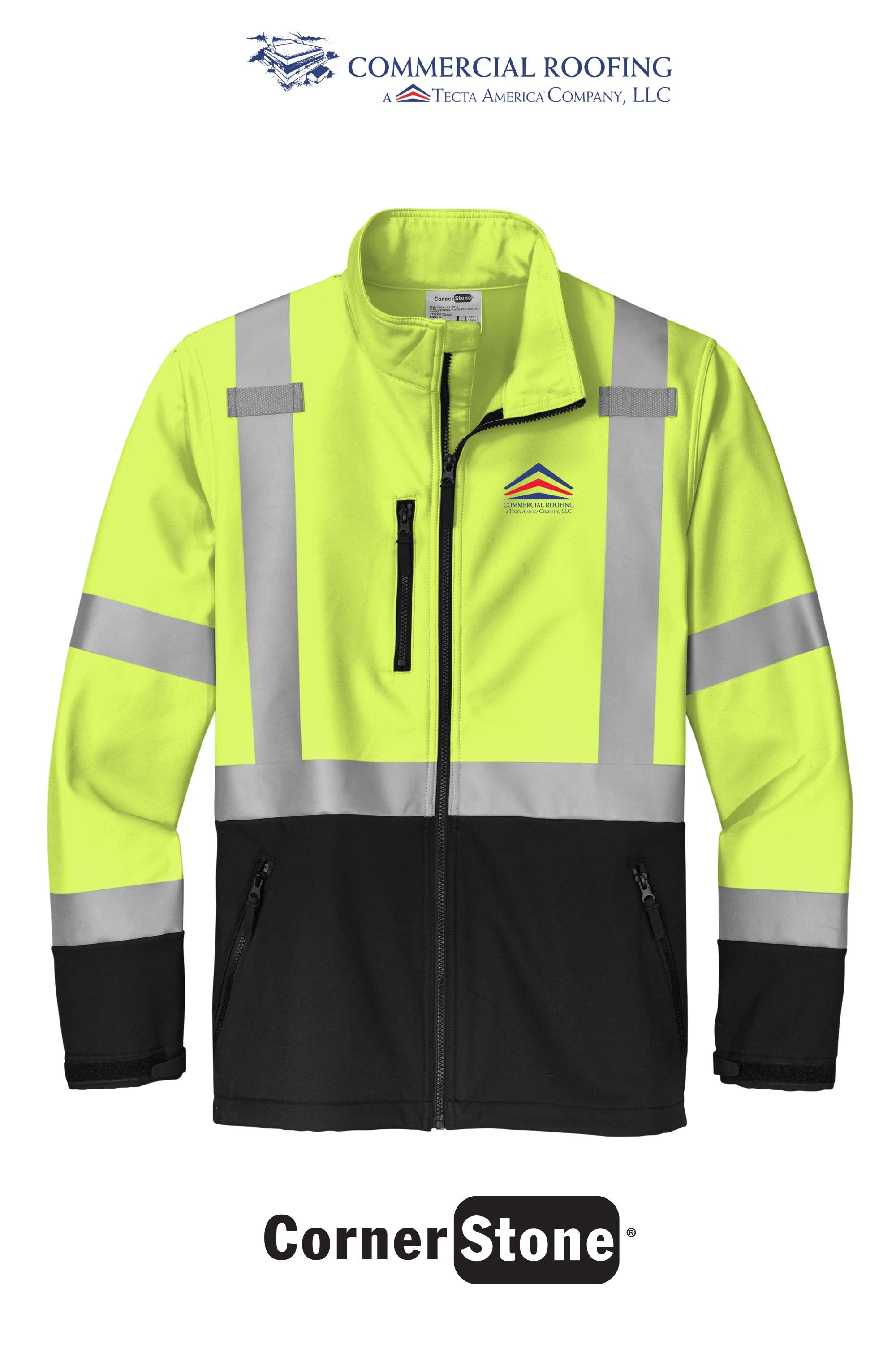 CornerStone® ANSI 107 Class 3 Soft Shell Jacket - Commercial Roofing