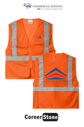 CornerStone® ANSI 107 Class 2 Economy Mesh Zippered Vest - Commercial Roofing