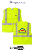 CornerStone® ANSI 107 Class 2 Economy Mesh Zippered Vest - Commercial Roofing