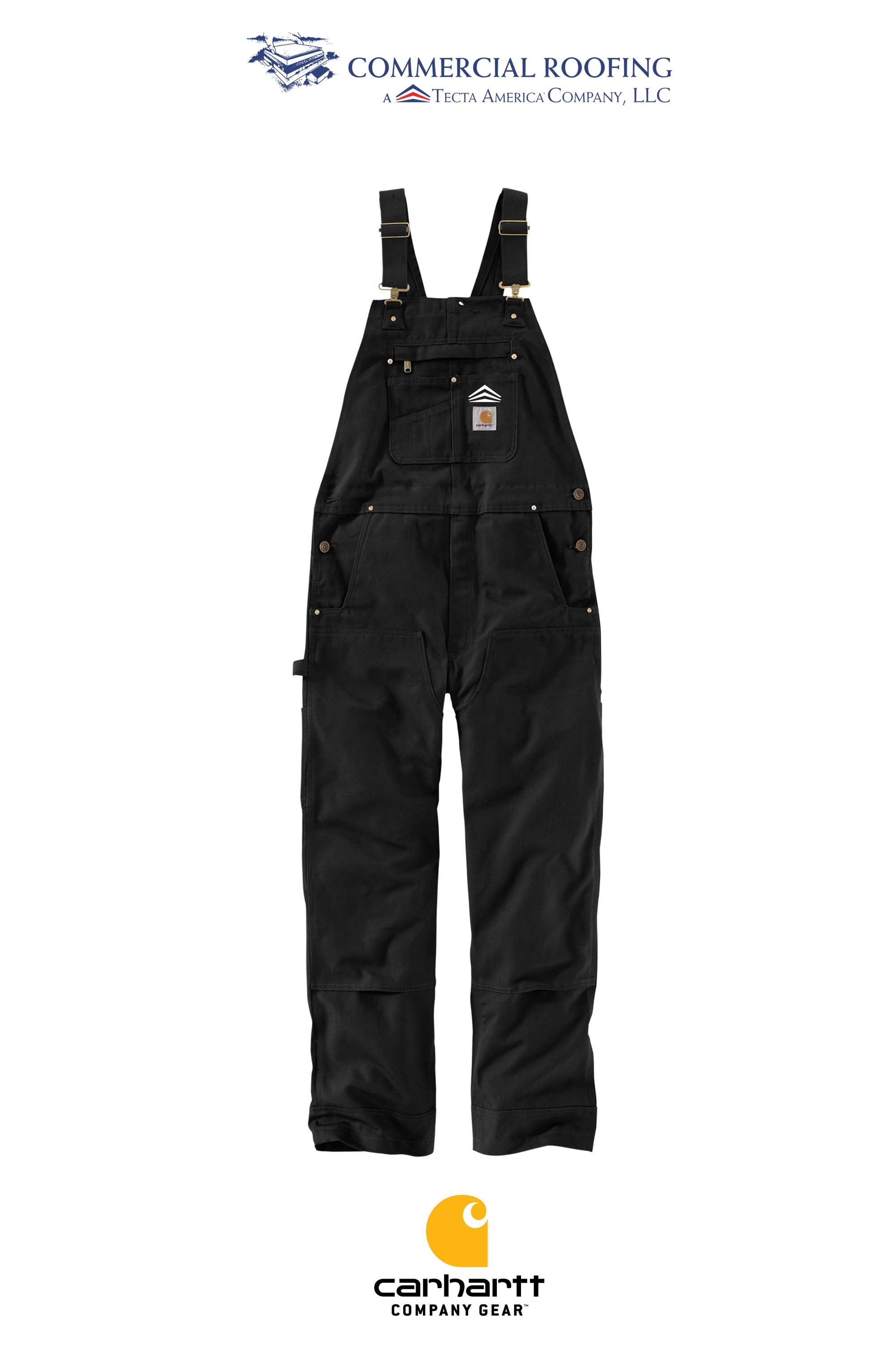 Carhartt® Duck Unlined Bib Overalls - Commercial Roofing