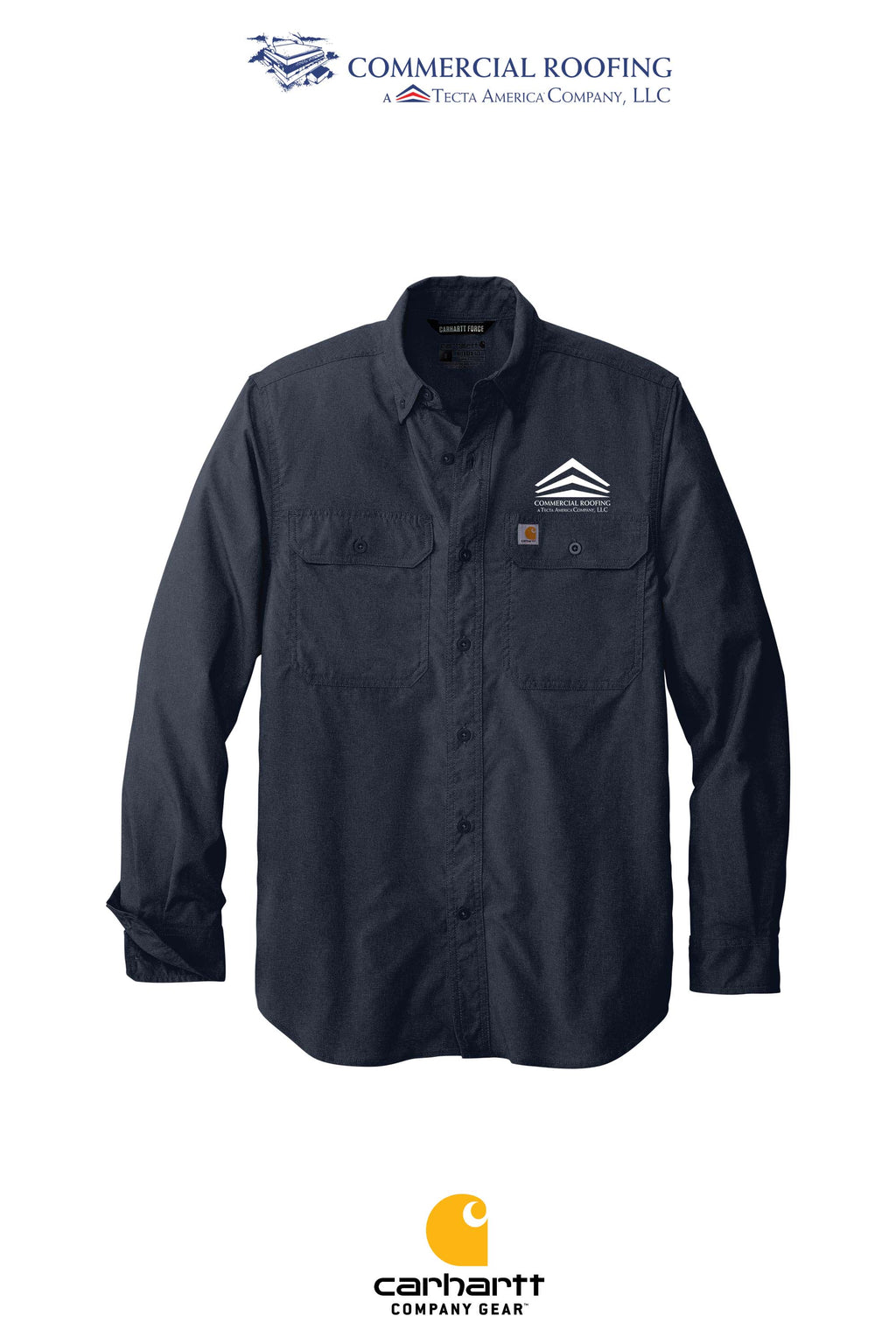 Carhartt Force® Solid Long Sleeve Shirt - Commercial Roofing