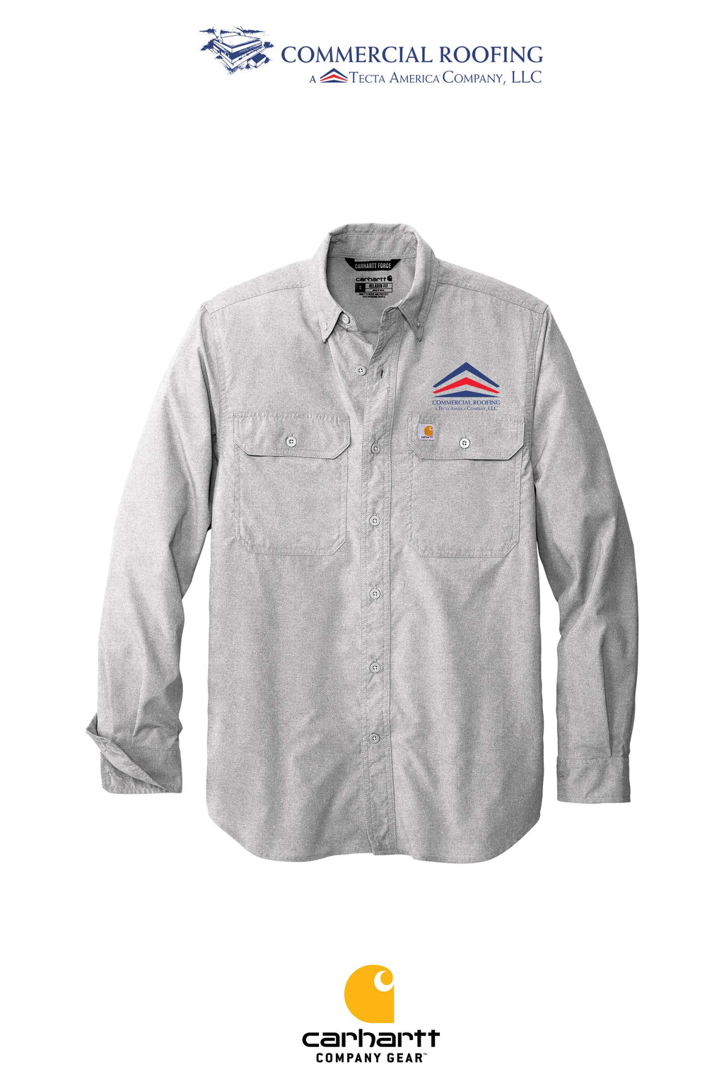Carhartt Force® Solid Long Sleeve Shirt - Commercial Roofing