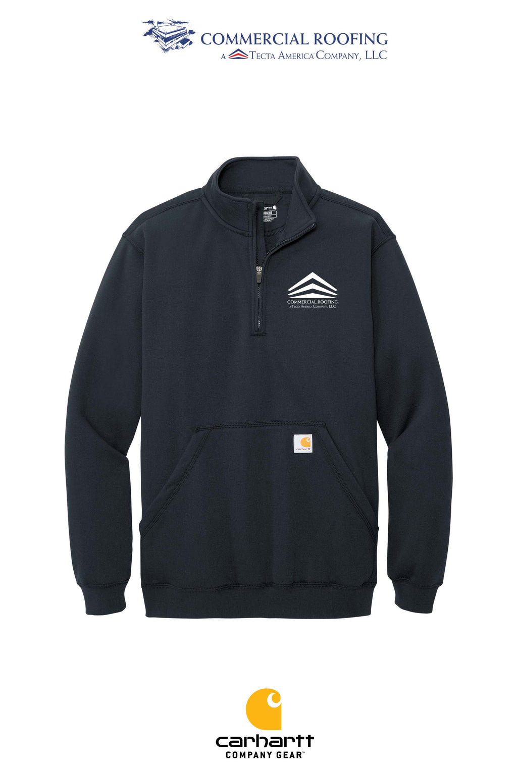 Carhartt® Midweight 1/4-Zip Mock Neck Sweatshirt - Commercial Roofing