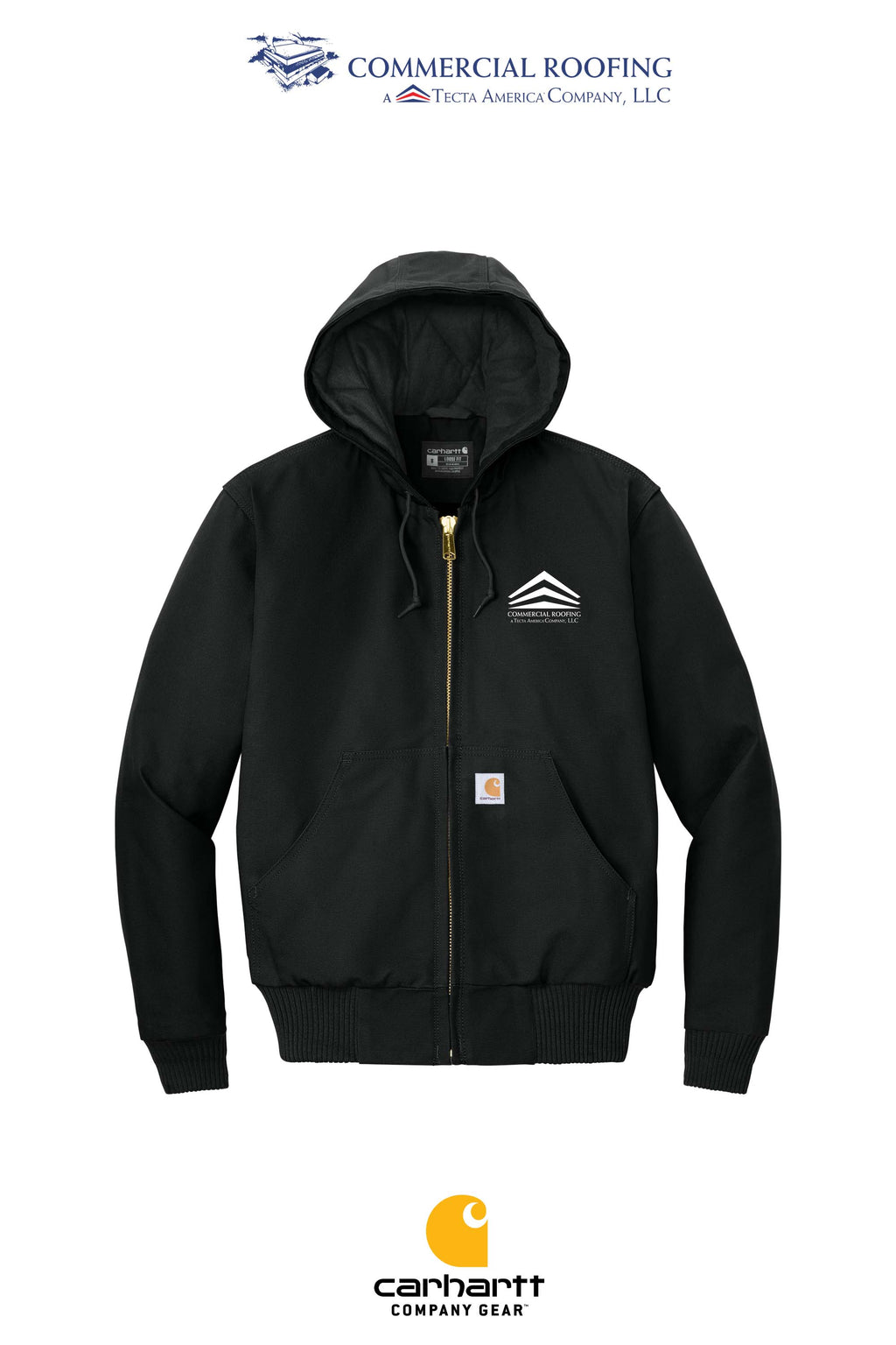 Carhartt® Quilted-Flannel-Lined Duck Active Jac - Commercial Roofing