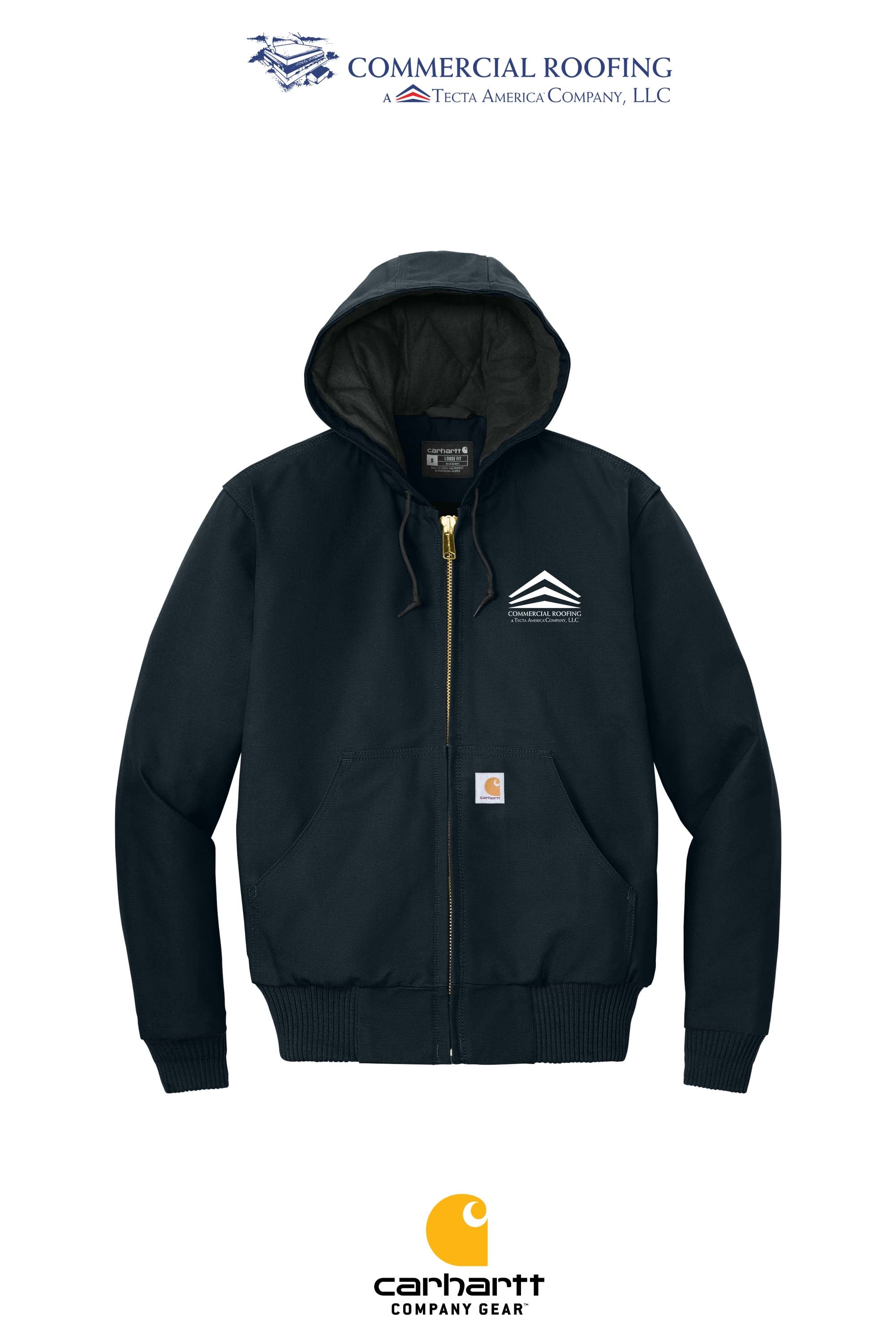 Carhartt® Quilted-Flannel-Lined Duck Active Jac - Commercial Roofing