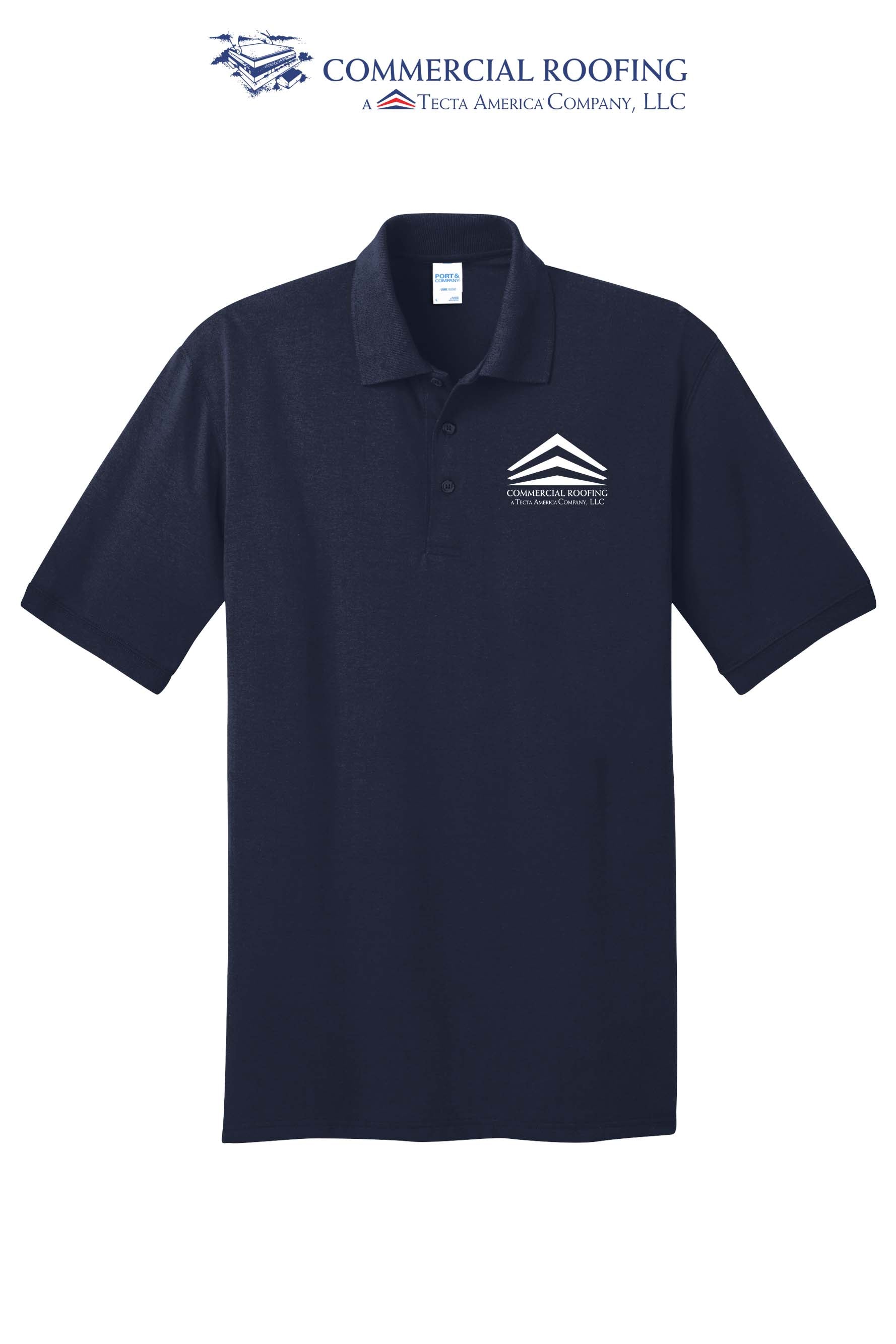 Port & Co™ Core Blend Jersey Knit Polo - Commercial Roofing