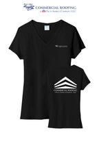 Port & Co™ Women's Tri-Blend V-Neck Tee - Commercial Roofing