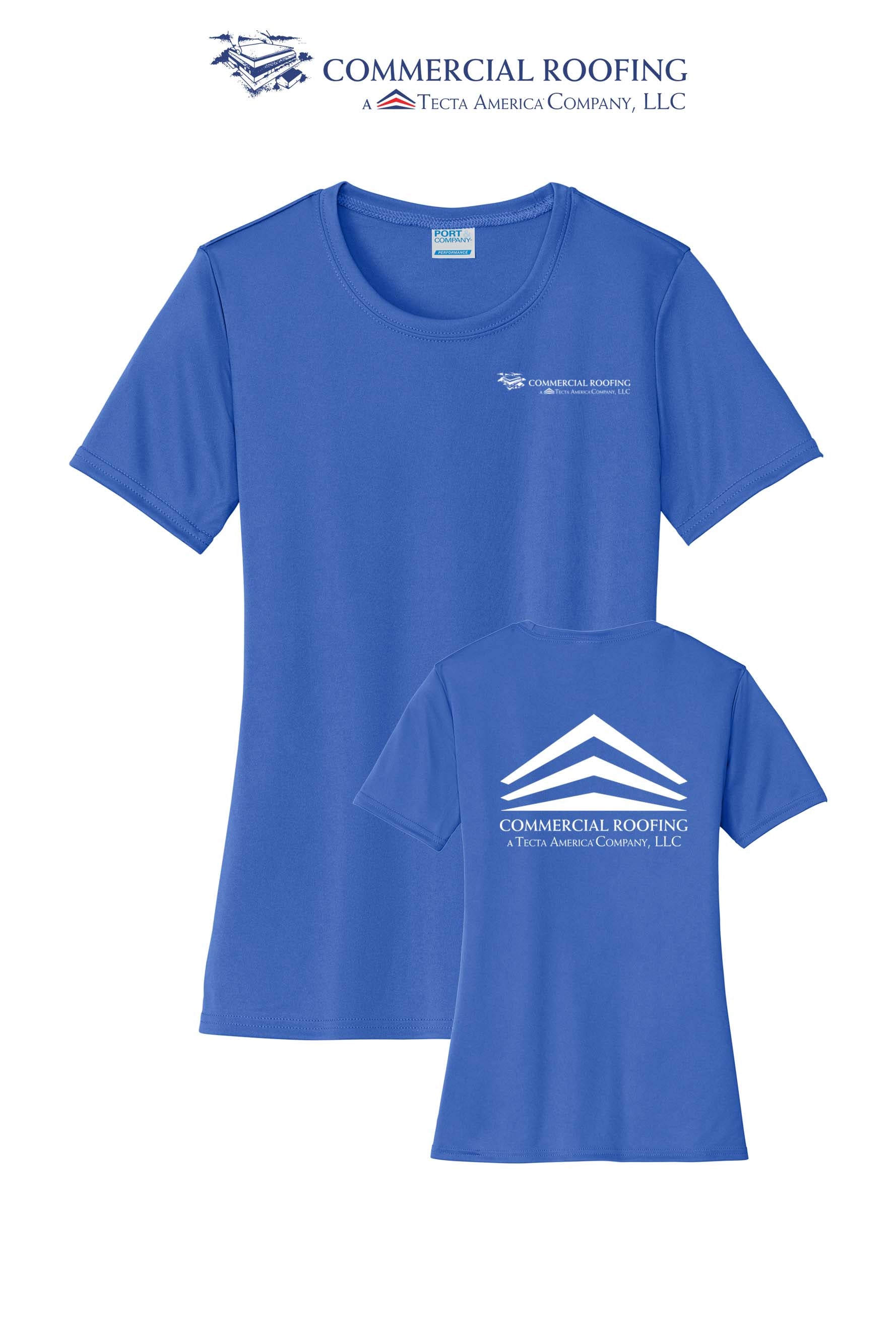 Port & Co™ Women's Performance  UPF50 Tee - Commercial Roofing