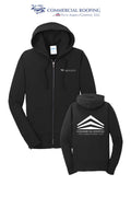 Port & Co™ Women's Core Fleece Full-Zip Hooded Sweatshirt - Commercial Roofing