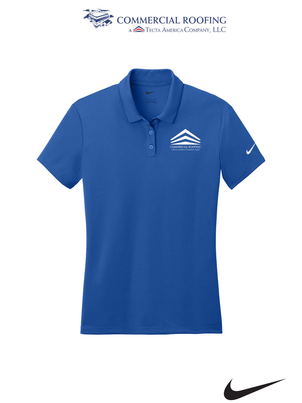 Nike Women's Dry Essential Solid Polo - Commercial Roofing
