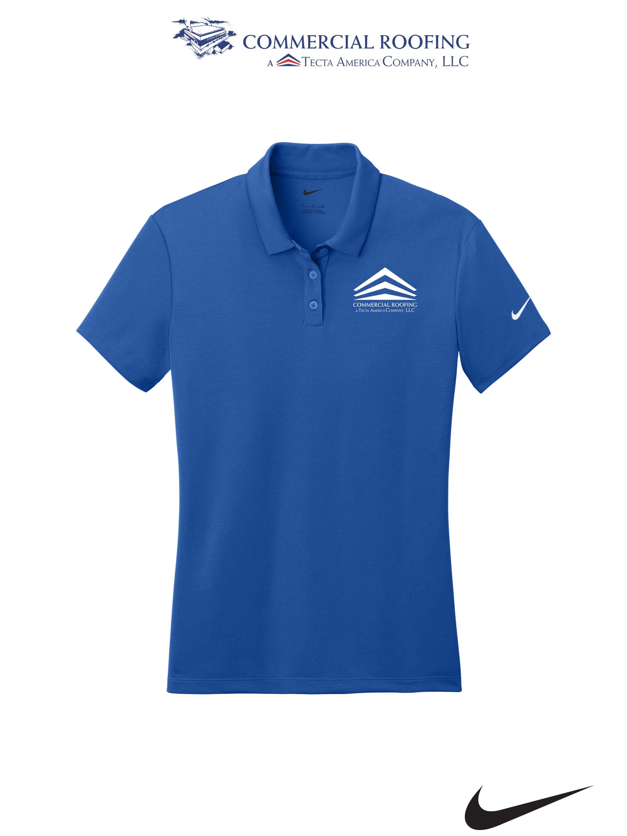Nike Women's Dry Essential Solid Polo - Commercial Roofing