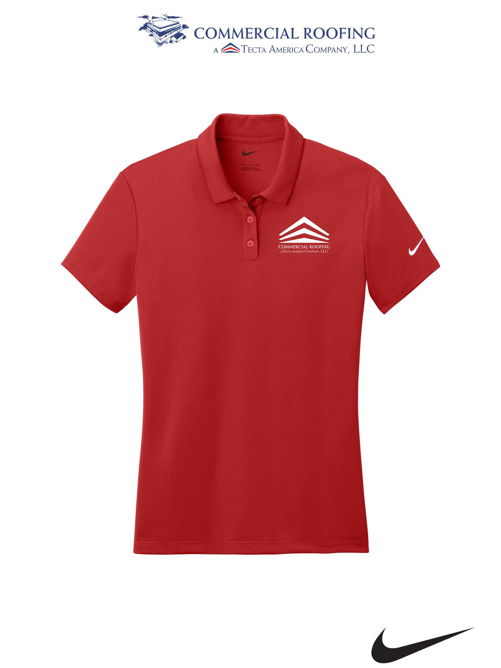 Nike Women's Dry Essential Solid Polo - Commercial Roofing