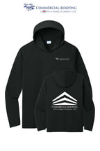 Port & Co™ Performance Pullover Hooded UPF50 Tee - Commercial Roofing