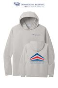 Port & Co™ Performance Pullover Hooded UPF50 Tee - Commercial Roofing