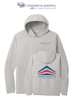 Port & Co™ Performance Pullover Hooded UPF50 Tee - Commercial Roofing