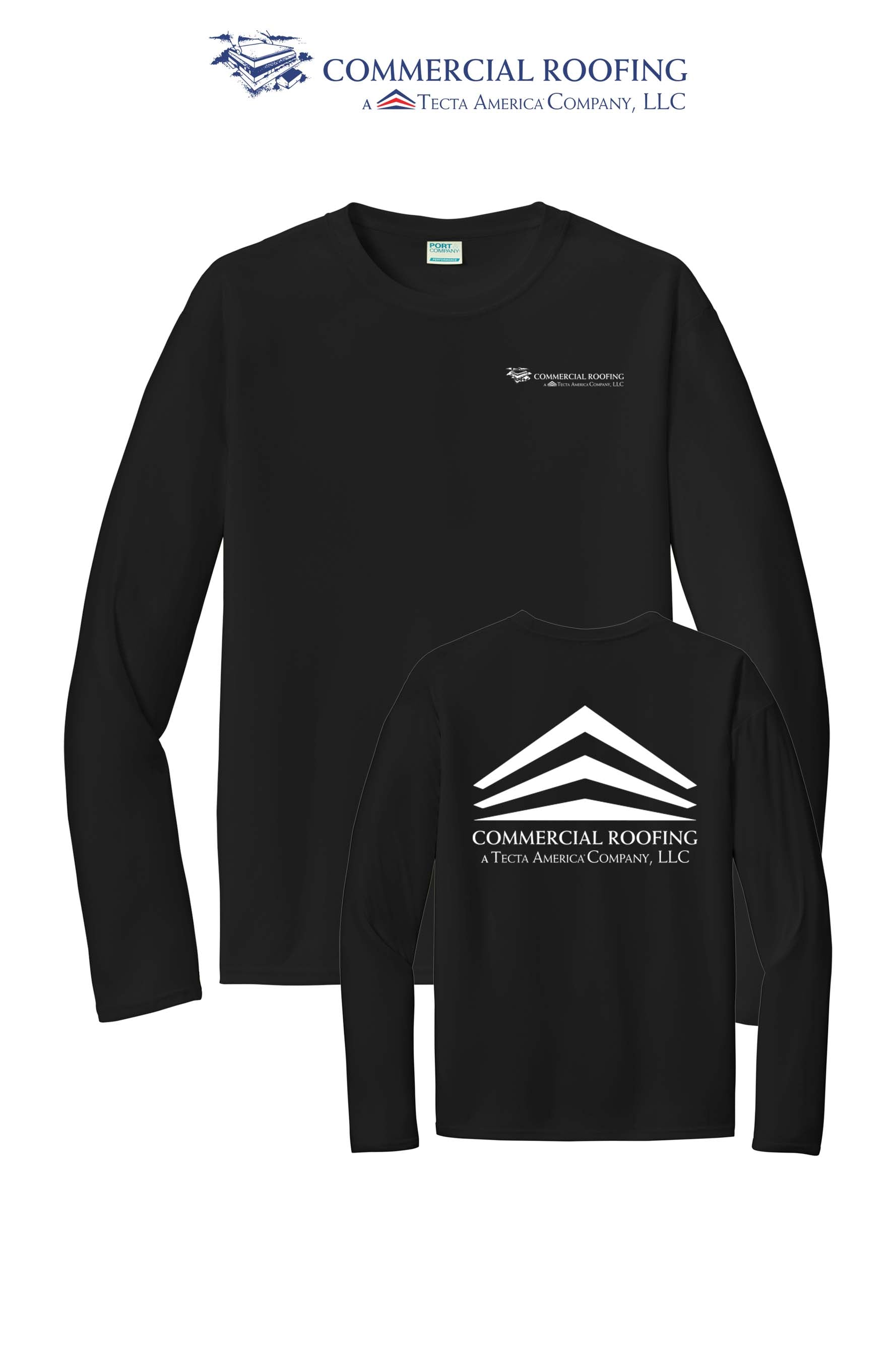 Port & Co™ Performance UPF 50 Long Sleeve - Commercial Roofing