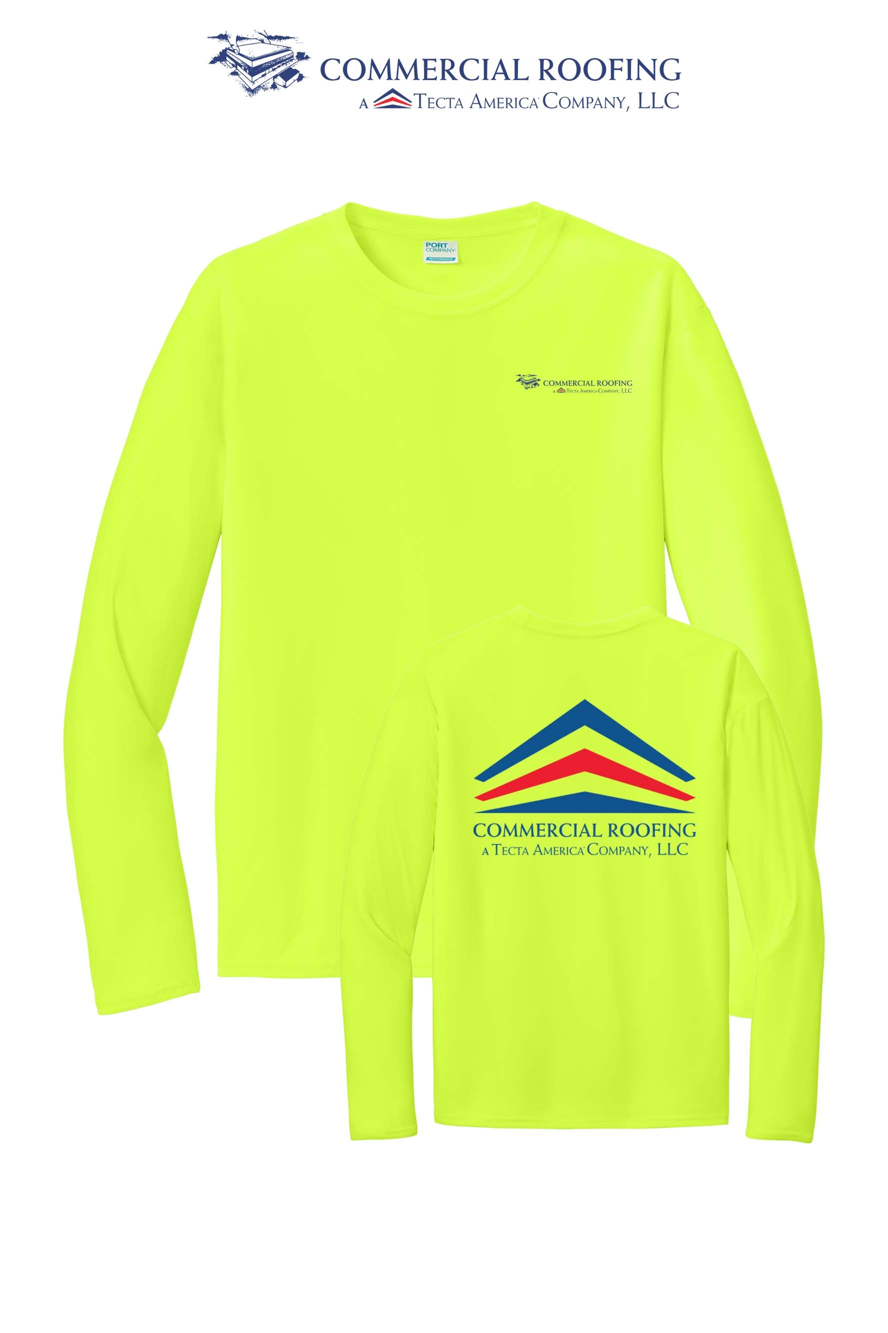 Port & Co™ Performance UPF 50 Long Sleeve - Commercial Roofing