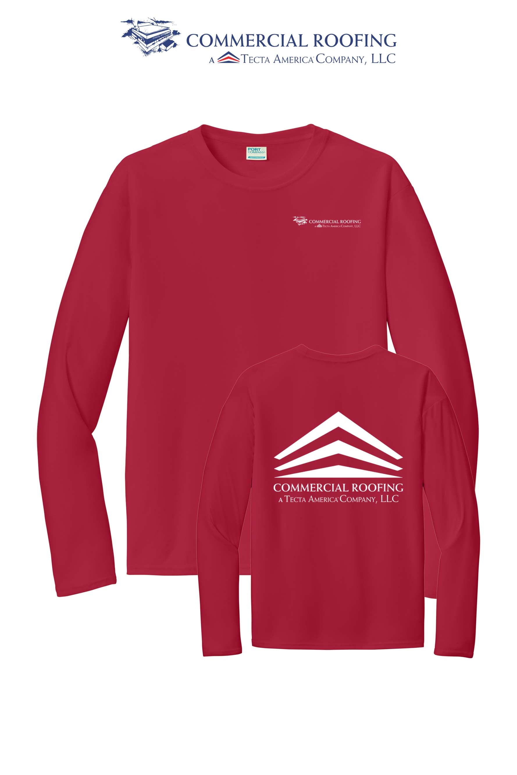Port & Co™ Performance UPF 50 Long Sleeve - Commercial Roofing