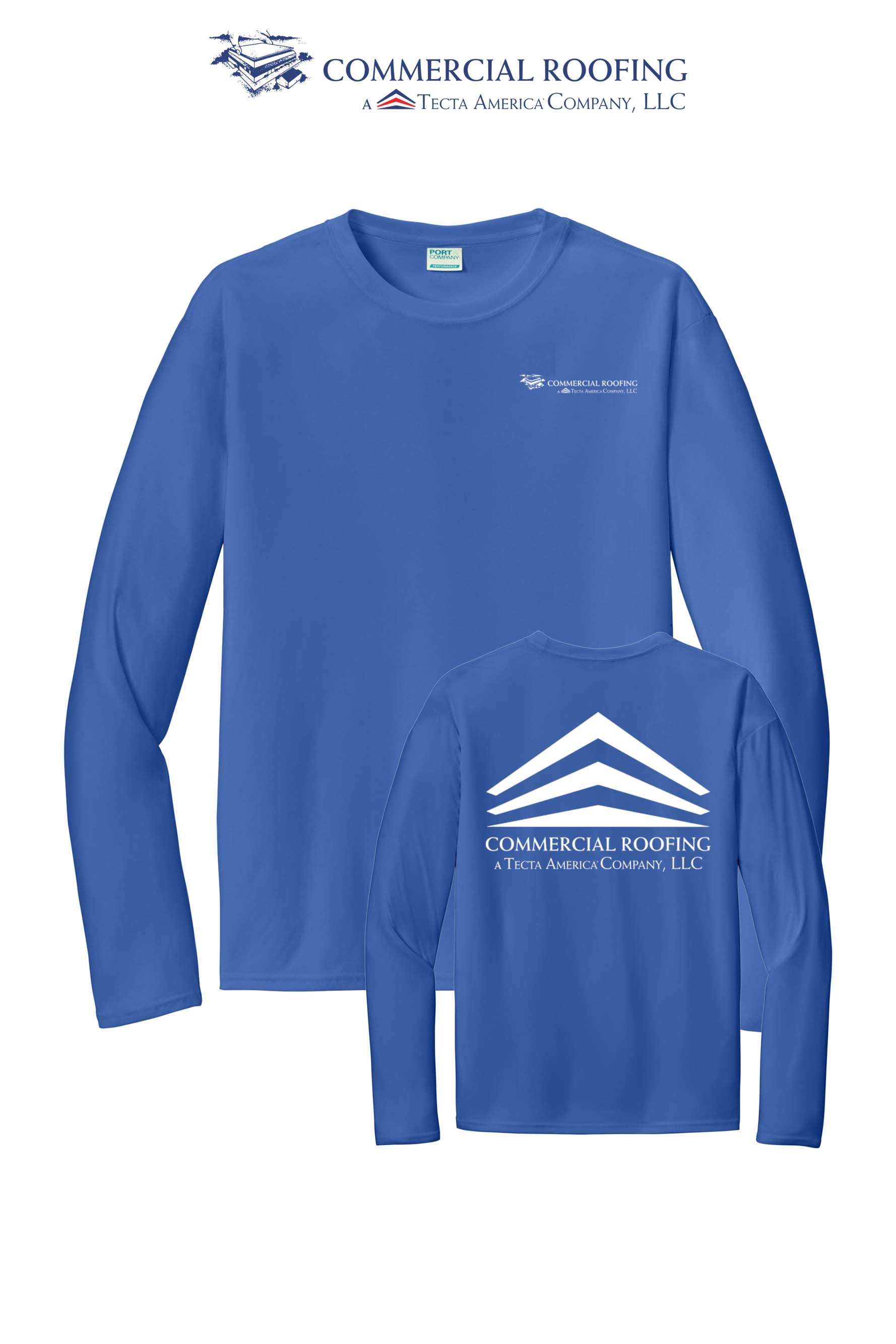 Port & Co™ Performance UPF 50 Long Sleeve - Commercial Roofing