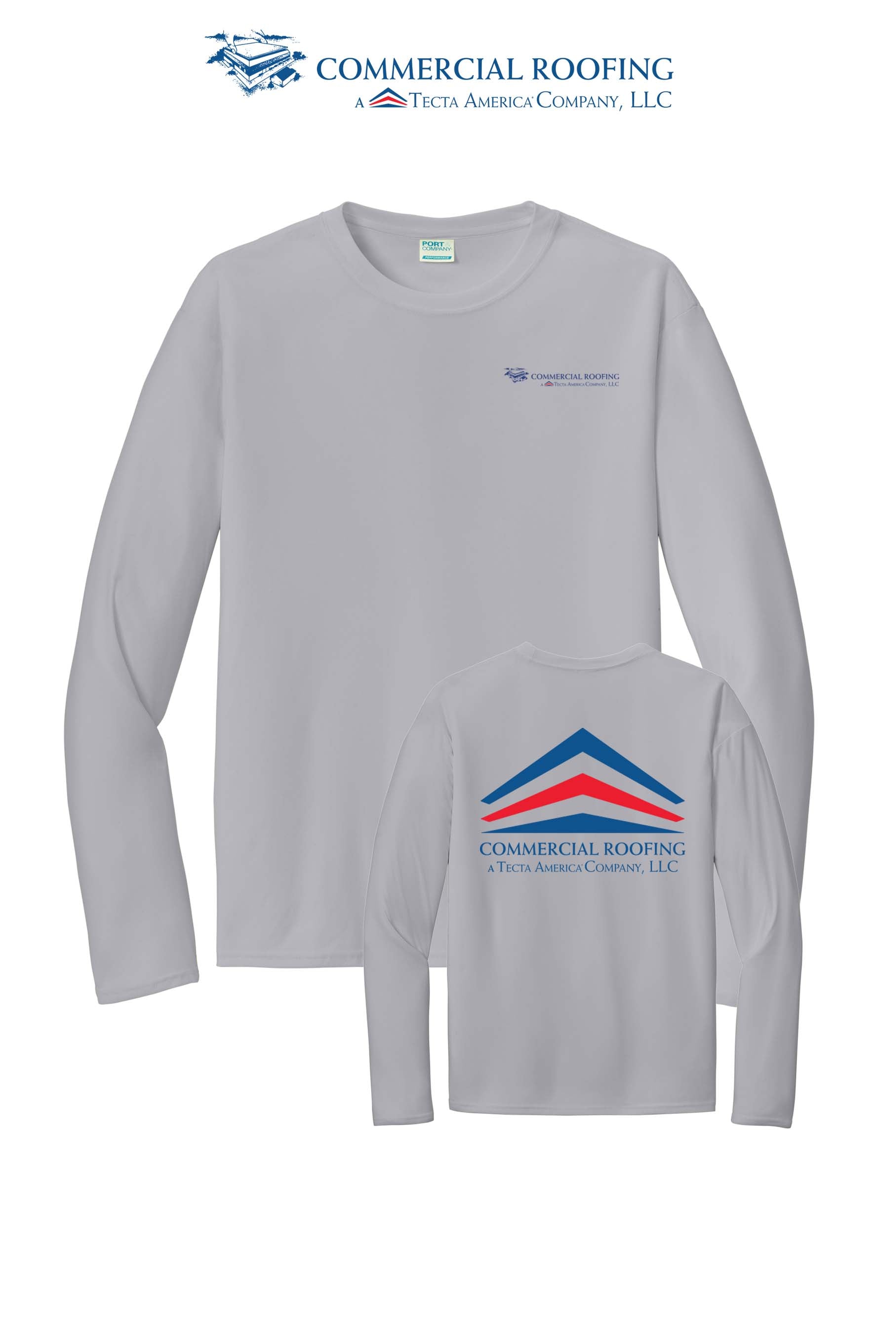 Port & Co™ Performance UPF 50 Long Sleeve - Commercial Roofing