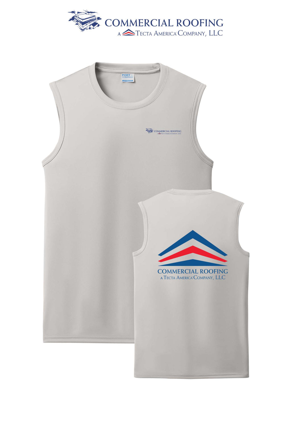 Port & Co™ Performance  UPF50 Sleeveless Tee - Commercial Roofing